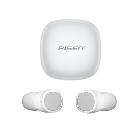 Tai nghe Pisen True Wireless Bluetooth T-Buds White _ Hàng chính hãng