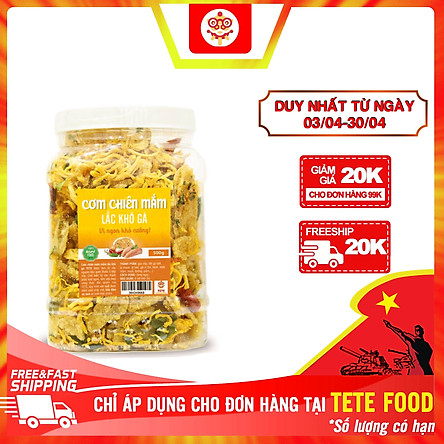 Cơm Cháy Lắc Khô Gà Lá Chanh TeTe 500 gram