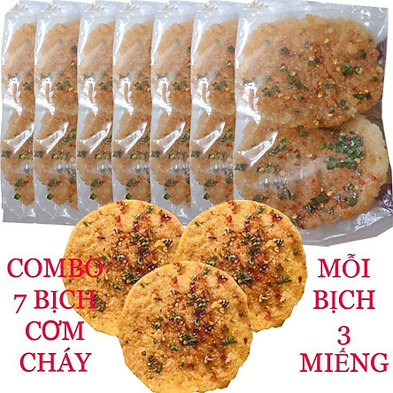 Cơm cháy mắm ớt mỡ hành giòn ngon - Bịch 3 Miếng