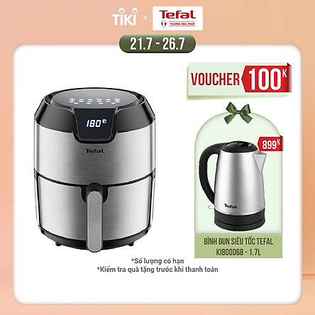 Nồi chiên không dầu Tefal 4.2 Lít - Vỏ thép - EY401D15 - Hàng chính hãng