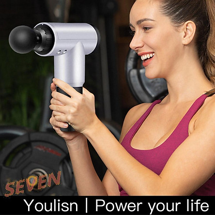 Máy mát xa massage mini đa năng cầm tay Fascial Gun Phoenix thế hệ mới - 6 Cấp Độ, Hỗ Trợ Mát Xa Chuyên Sâu, Giảm Đau Cơ, Cứng Khớp - Tặng kèm 04 đầu mát xa