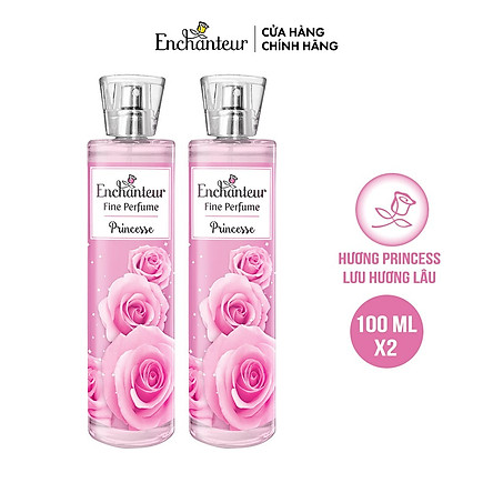 Combo 2 Nước hoa toàn thân cao cấp Enchanteur hương Chic/Princess/Beauté 100ml/chai