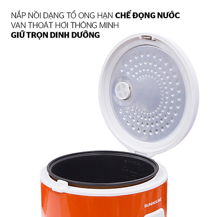 Nồi Cơm Điện Nắp Gài Sunhouse SHD8600 (1.8 Lít) - Hàng Chính Hãng