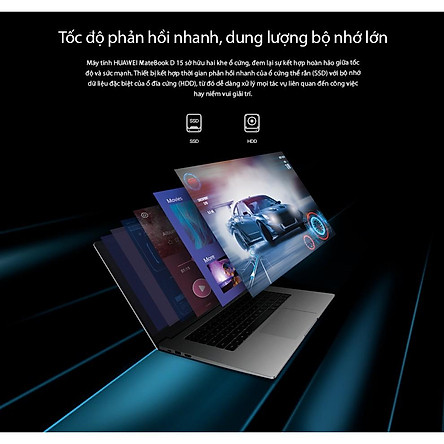 Laptop Huawei Matebook D 15 (8GB/256GB) - Hàng Phân Phối Chính Hãng