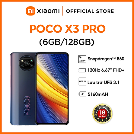  Điện thoại Xiaomi Poco X3 Pro 6GB l 128GB - Hàng chính hãng