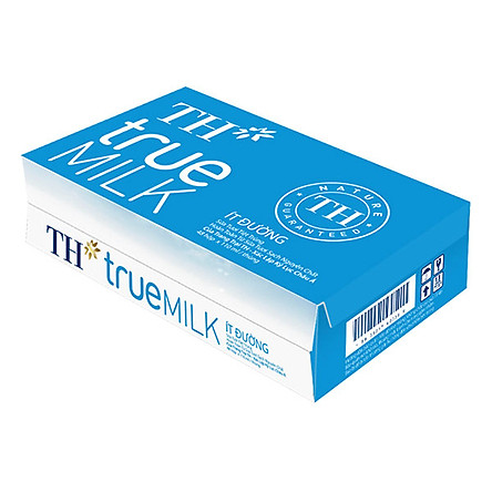 Thùng 48 Hộp Sữa Tươi Tiệt Trùng Ít Đường TH True Milk (110ml/Hộp)