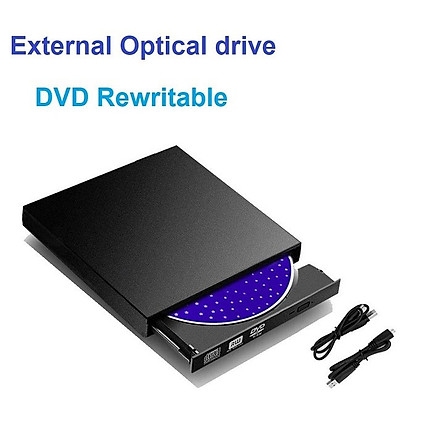 Ổ đĩa dvd rời cho laptop, desktop, máy tính bàn, ổ đĩa quang dvd rw gắn ngoài qua cổng USB hỗ trợ đọc, ghi đĩa dvd, cd không kén đĩa.