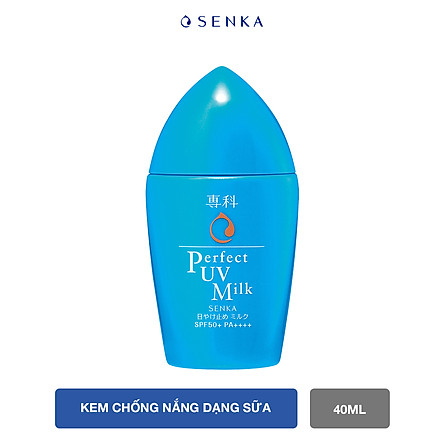 Kem Chống Nắng Dạng Sữa Senka Perfect UV Milk SPF 50+, PA++++ 41095 (40ml)