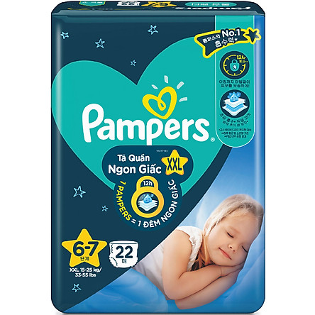 Combo 4 Tã Quần Pampers Ngủ Ngon - Bao Bì Ngẫu Nhiên