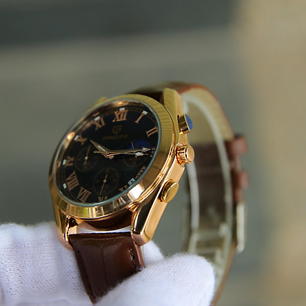 Đồng hồ nam PAGINI dây da 6 kim – Kính đổi màu – Thiết kế sang trọng, lịch lãm – PADN2233X
