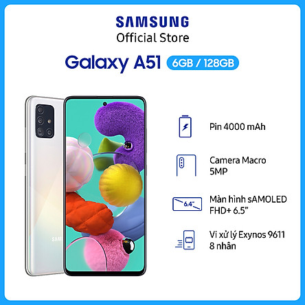 Điện Thoại Samsung Galaxy A51 (6GB/128GB) - Hàng Chính Hãng