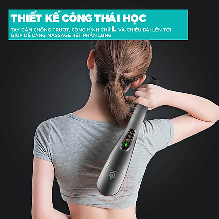 Máy Massage Cầm Tay Đa Năng Cao Cấp KINGTECH - Mát Xa Chuyên Sâu Cho Cổ, Vai Gáy, Bụng, Lưng, Cánh Tay, Chân - Giảm Đau Mỏi Toàn Thân Cho Dân Văn Phòng, Gymer, Người Già, Người Lao Động Nặng - Món Quà Tuyệt Vời Cho Ông Bà, Bố Mẹ - Hàng Chính Hãng