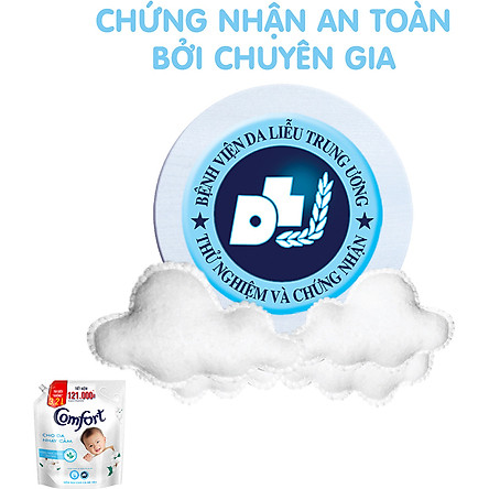 Nước Xả Vải Comfort Cho Da Nhạy Cảm (3.2L/Túi)  - Phù Hợp Với Làn Da Em Bé