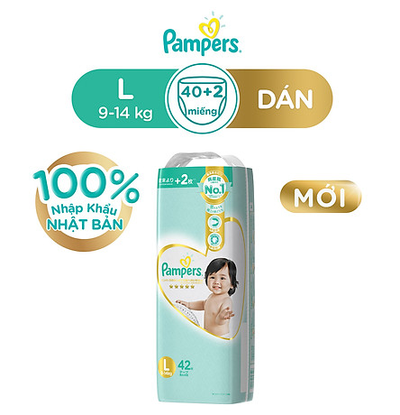 Tã Dán Pampers Nội Địa Nhật Bản NB70/S64/M52/L42