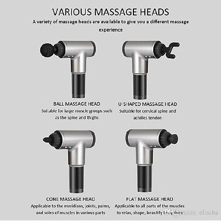 Máy mát xa massage mini đa năng cầm tay Fascial Gun Phoenix thế hệ mới - 6 Cấp Độ, Hỗ Trợ Mát Xa Chuyên Sâu, Giảm Đau Cơ, Cứng Khớp - Tặng kèm 04 đầu mát xa