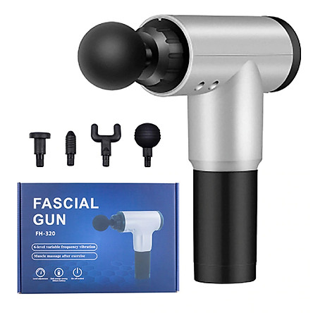 Máy mát xa massage mini đa năng cầm tay Fascial Gun Phoenix thế hệ mới - 6 Cấp Độ, Hỗ Trợ Mát Xa Chuyên Sâu, Giảm Đau Cơ, Cứng Khớp - Tặng kèm 04 đầu mát xa