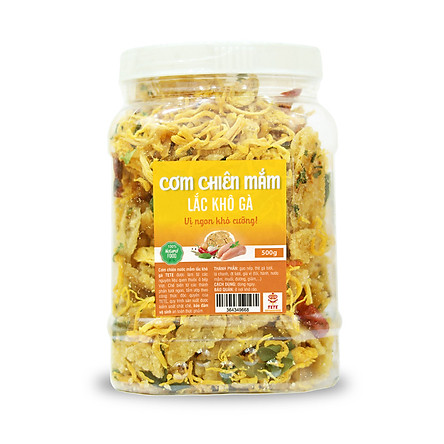 Cơm Cháy Lắc Khô Gà Lá Chanh TeTe 500 gram