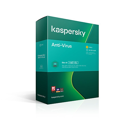 Kaspersky Anti Virus Cho 1 Máy Tính - KAV1U - Hàng chính hãng