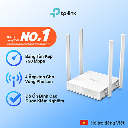 Bộ phát wifi TP-Link băng tần kép AC750 Archer C24 Modem wifi hàng chính hãng TP Link - Cục phát wifi TPLink router wifi TP link