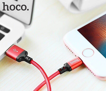 Cáp Sạc Dây Dù Hoco X14 Iphone Chính Hãng Chống Đứt, Chống Rối - Cáp Sạc Lighning (màu ngẫu nhiên) - Chính Hãng 