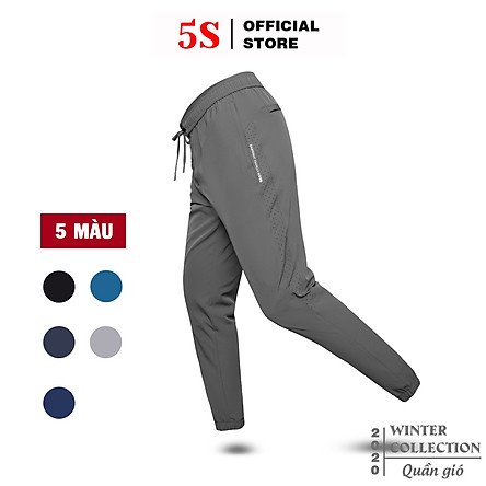 Quần Jogger Nam 5S Cao Cấp Vải Gió, Dáng Thể Thao, Bo Ống Trẻ Trung, Lưng Thun Thoải Mái