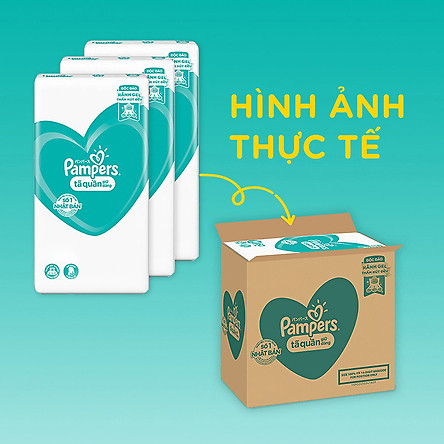 Thùng Tã Quần Pampers Giữ Dáng Megabox - Tặng Thố Lock & Lock 420ml