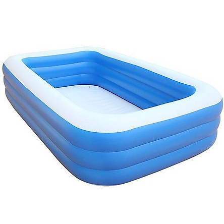 Bể bơi phao cho bé swimming pool KT 150*105*55cm (tặng bơm điện, 1 lọ keo và 2 miếng dán)