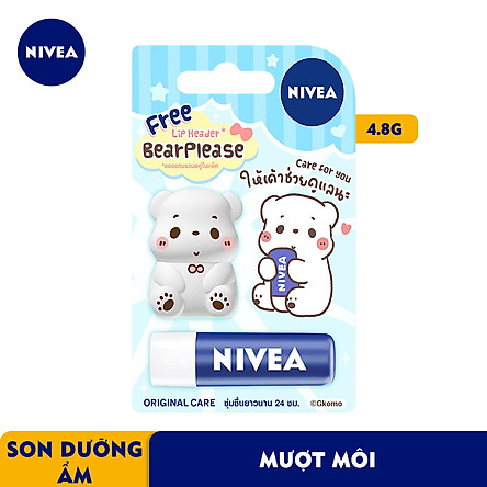 Son Dưỡng Môi Chuyên Sâu Nivea Lip Original Care  - Tặng Kèm Ốp Son - 85061