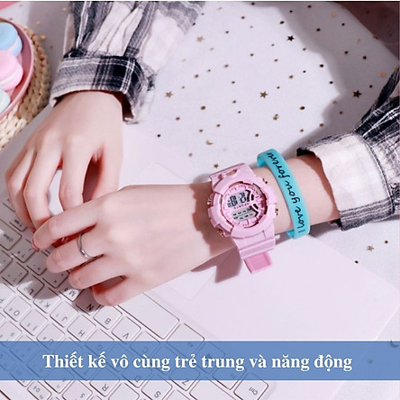 Đồng hồ điện tử thể thao nam nữ PAGINI phong cách Hàn Quốc – Đa chức năng báo thức – Hiển thị lịch ngày giờ thứ - WA000002