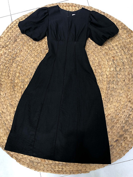 Váy maxi thiết kế - Đầm maxi tay phồng vintage Brenna dress - Đầm dự tiệc thiết kế 