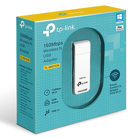 Bộ Chuyển Đổi USB Wifi TP-Link TL-WN727N Chuẩn N 150Mbps - Hàng Chính Hãng