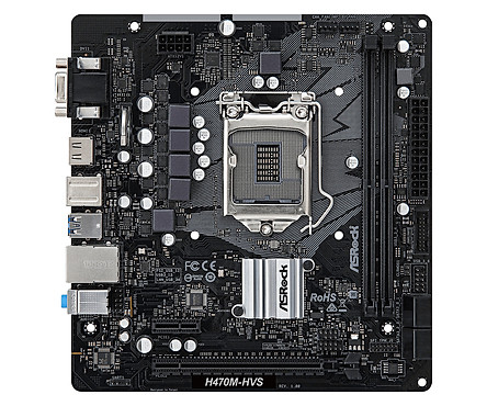 Bo mạch chủ Mainboard Asrock H470M-HVS - Hàng Chính Hãng