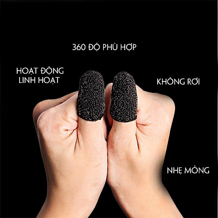 Bộ Găng Tay Cảm Ứng Chơi Game Điện Thoại Chống Mồ Hôi, Chống Trượt Gear Chuyên Game Mobile-4017- Hàng Nhập Khẩu