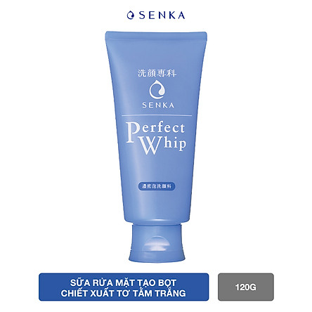 Sữa Rửa Mặt Tạo Bọt Chiết Xuất Tơ Tằm Trắng Senka Perfect Whip 120g - 14839