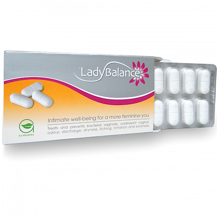 Viên đặt bảo vệ sức khoẻ phụ khoa và duy trì cân bằng môi trường phụ khoa LadyBalance - Đan Mạch - Hộp 12 viên - Không chứa kháng sinh, an toàn tuyệt đối cho bà bầu