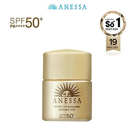 Kem chống nắng dưỡng da dạng sữa bảo vệ hoàn hảo Anessa Perfect UV Sunscreen Skincare Milk SPF 50+ PA++++ 12ml