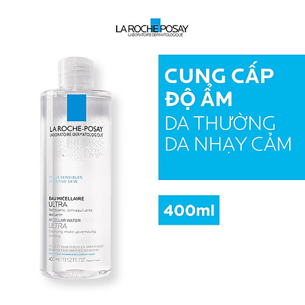 Nước Tẩy Trang Làm Sạch Sâu Cho Da Nhạy Cảm La Roche-Posay Micellar Water Ultra Sensitive Skin 400ml