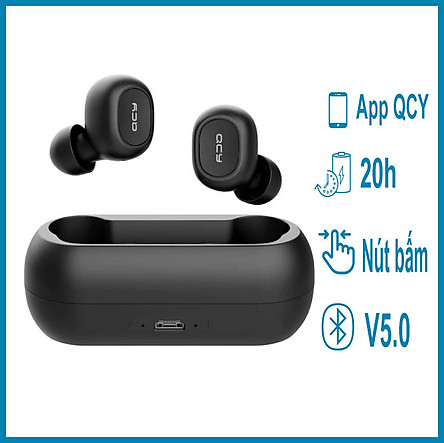 Tai Nghe True Wireless Không Dây QCY T1C Bluetooth V5.0 - Hàng Chính Hãng