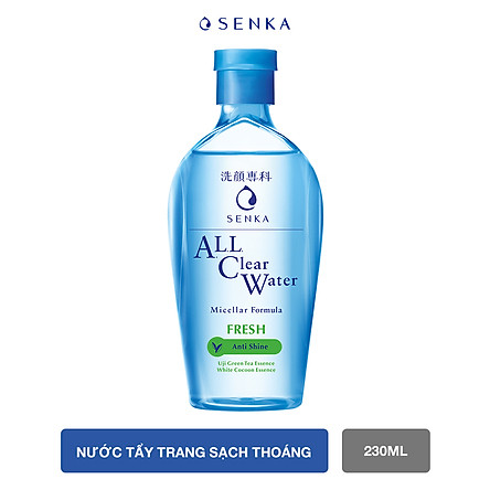 Nước tẩy trang sạch thoáng Senka A.L.L.Clear Water Fresh 230ml