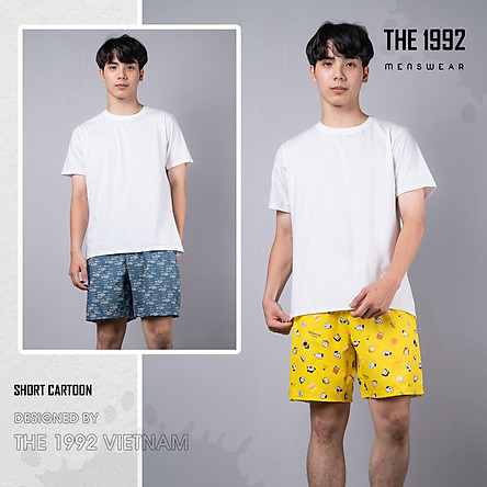 Quần đùi nam THE 1992 Quần short cartoon unisex nam nữ