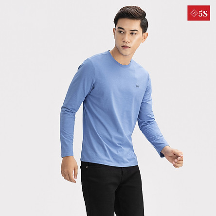 Áo Thun Nam Dài Tay 5S (ATO20), Vải Cotton Spandex Cao Cấp, 4 Màu Cơ Bản N1