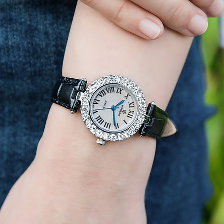 Đồng hồ nữ PAGINI dây da mặt tròn – Mặt kính tráng sapphire - Thiết kế trẻ trung, hiện đại – PA6305