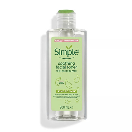 Nước Hoa Hồng Simple Kind To Skin Soothing Facial Toner 200ml - Mẫu Mới