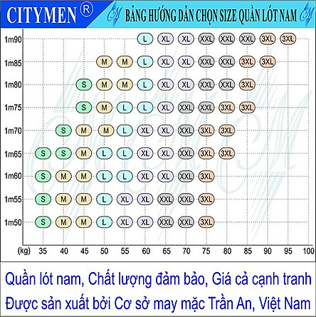 Combo 10 quần lót nam lưng thái