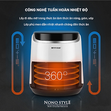 Nồi Chiên Không Dầu BIYI AF69A - Hàng Chính Hãng