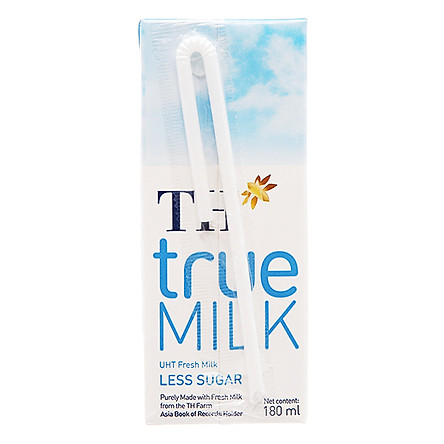 Thùng Sữa tươi tiệt trùng Ít đường TH True Milk (180ml x 48 hộp)