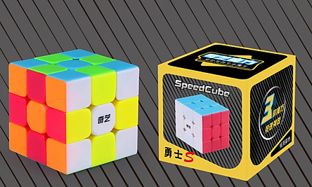 Rubik 3x3 QiYi Warrior S Stickerless Rubic 3 Tầng Không Viền