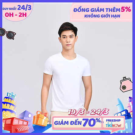 Áo Thun Nam 5S Cổ Tròn (ATSS199) Cao Cấp Trẻ Trung, Thoáng Mát N1