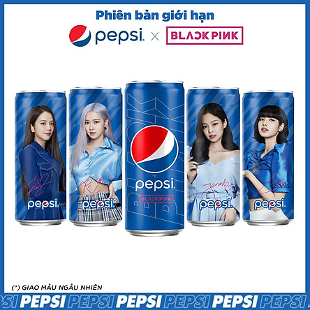 Thùng 24 Lon Nước Giải Khát Pepsi X Blackpink Phiên Bản Giới Hạn (330ml/Lon) (Mẫu Ngẫu Nhiên)