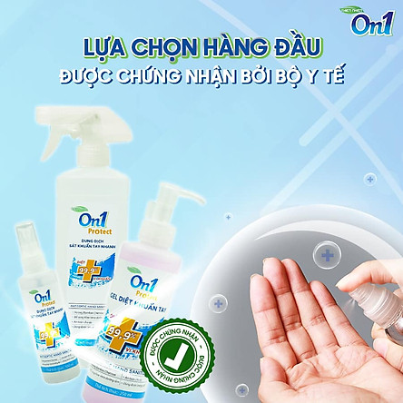 Dung Dịch Rửa Tay Khô On1 Hương BamBoo Charcoal 500ml DB500 dang xịt 